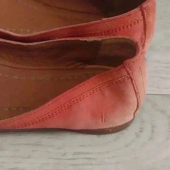 Frye Suede Coral Carson Ballet Flats Size 7 - Picture 6 of 9